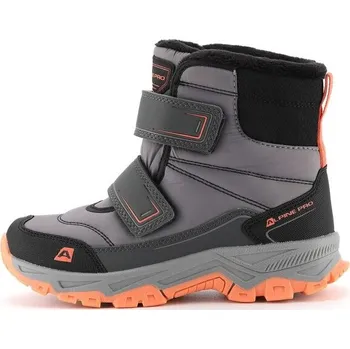 Chlapecká zimní obuv Dětská zimní obuv ALPINE PRO LIVRO 34 Šedá, Černá, Lososová