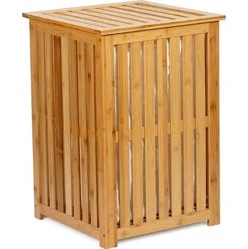 Koš na prádlo Andrea House Koš na prádlo z bambusových lamel