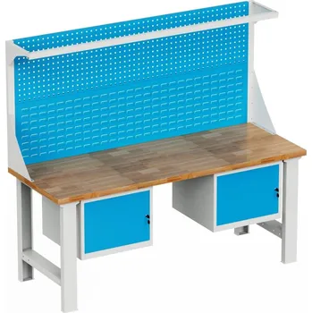 Dílenský stůl Enprag Dílenský montovaný pracovní stůl s nástavbou EN_202D_FP