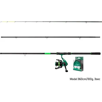 Delphin Feederový set GreenFEED - Feederový set Delphin GreenFEED - 300cm/100g + 3T + 0,261mm