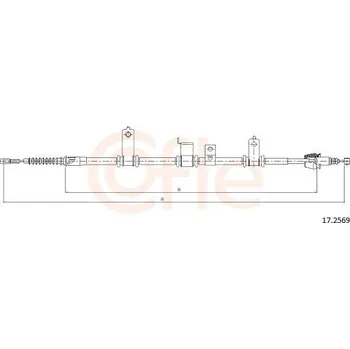 Autodíl Tažné lanko, parkovací brzda COFLE CFE17.2569