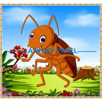 Panel bavlna - NA LOUCE-194-35 Velikost: 15x15cm