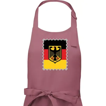 Kuchyňská zástěra Německá známka - vlajka - Pánská zástěra na vaření - Univerzální velikost ( Starorůžová )