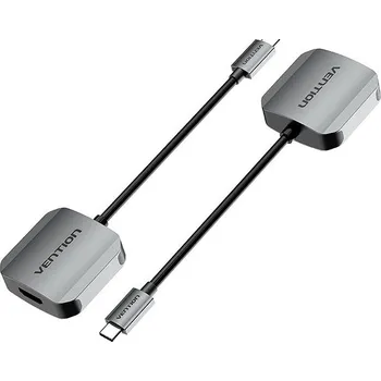 Datové redukce Vention USB-C to HDMI Converter 0.15M Gray Aluminum Alloy Type