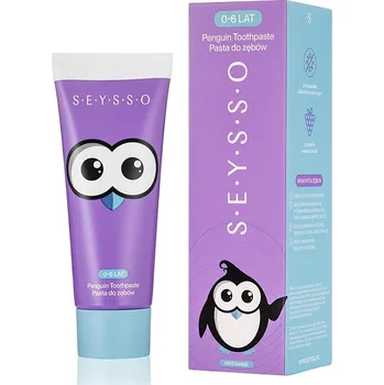 zubní pasta SEYSSO Kids Penguin dětská zubní pasta s hydroxyapatitem 0-6 let (ovocná), 75ml