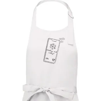 Kuchyňská zástěra Vcelky mě volají - musím jít - Dámská zástěra na vaření - Univerzální velikost ( Bílá )