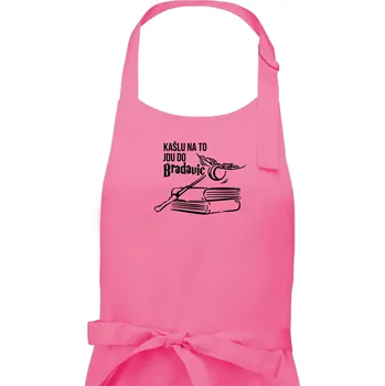 Kuchyňská zástěra Kašlu na to, jdu do Bradavic - Dámská zástěra na vaření - Univerzální velikost ( Růžová )