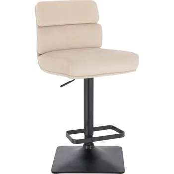 Barová židle Barová židle Erfjord velur základna černá - krémová