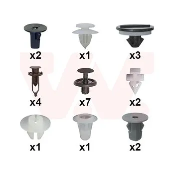 Blatník karosérie Montážní sada, blatník VAN WEZEL 5437796