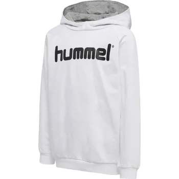Dámská mikina Mikina s kapucí Hummel GO KIDS COTTON LOGO HOODIE 203512-9001 Velikost XS (123-128 cm)