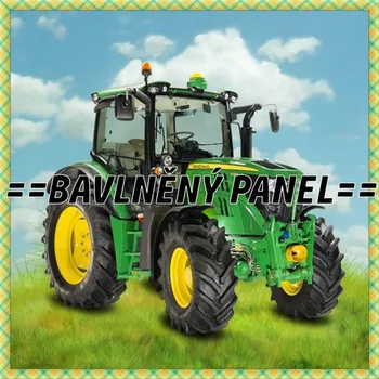 Panel bavlna - ZEMĚDĚLSKÉ STROJE-ZS06 Velikost: 15x15cm