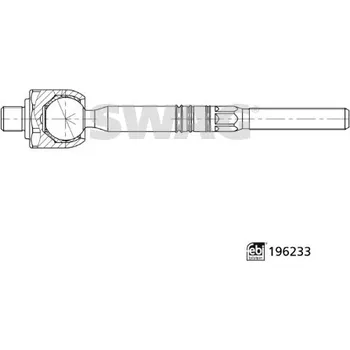 Čep řízení Axiální kloub příčného táhla řízení SWAG 33 11 2070