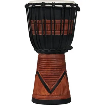 Perkuse Latin Percussion Djembe World Beat Wood ArtBlack/Brown LP713SB 194168