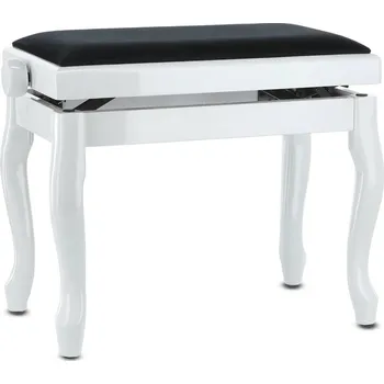 GEWA Piano stolička Deluxe ClassicBílá - vysoký lesk JB2 36