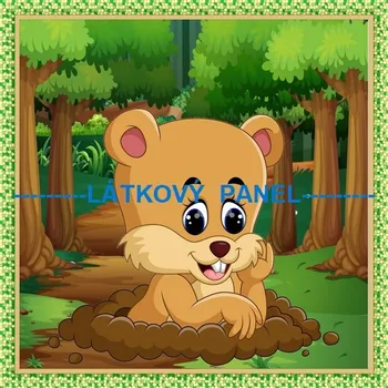 Panel bavlna - ZOO-194-67 Velikost: 15x15cm