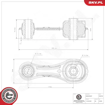 Silentblok motoru Zavěšení a uložení motoru ESEN SKV 75SKV184