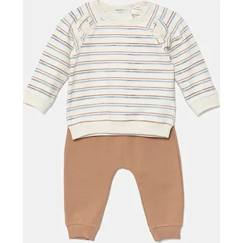 Kojenecká souprava Kojenecká tepláková souprava United Colors of Benetton hnědá barva, 37TGAK00J 37TGAK00J.W.Seasonal 84X, vel. 56