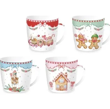 Easy Life Hrnek 350 ml sada 4 kusy SWEET CHRISTMAS Easy Life