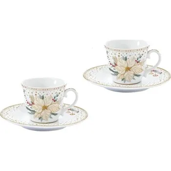 Easy Life Espresso šálek s podšálkem 80 ml sada 2 kusy WHITE ELEGANCE Easy Life