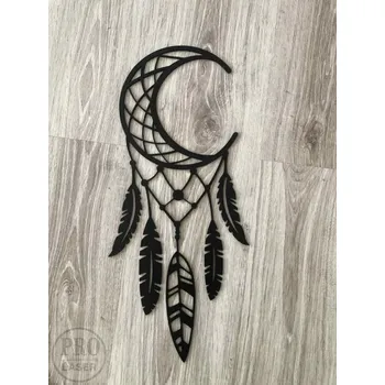 Lapač snů Dřevěný lapač snů měsíc