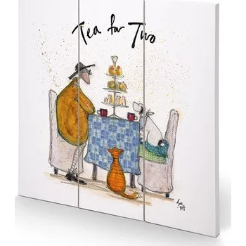 Obraz Dřevěný obraz Sam Toft - Tea for Two - Colour
