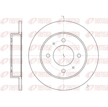 Brzdový kotouč Brzdový kotouč REMSA 6627.00