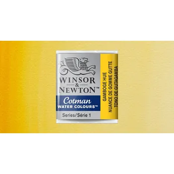 Vodová barva Akvarelová barva Winsor & Newton Cotman, půlpánvička - Gamboge Hue