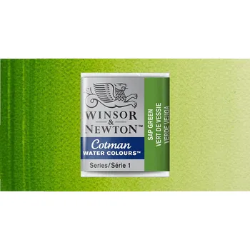 Vodová barva Akvarelová barva Winsor & Newton Cotman, půlpánvička - Sap Green