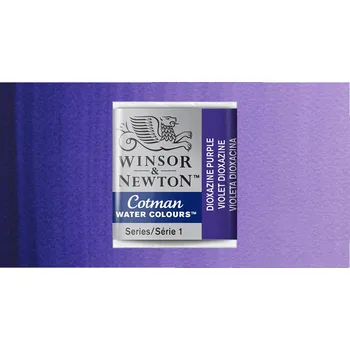 Vodová barva Akvarelová barva Winsor & Newton Cotman, půlpánvička - Dioxazine Violet