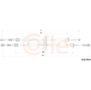Tažné lanko, ruční převodovka COFLE 92.2CB.FI053