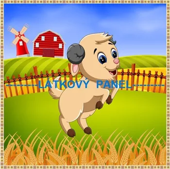 Panel bavlna - NA STATKU-194-30 Velikost: 20x20cm