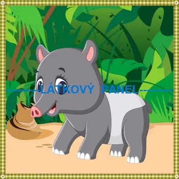 Panel bavlna - DŽUNGLE-194-108 Velikost: 15x15cm