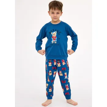 Pánské pyžamo Cornette Dětské chlapecké pyžamo 593/178 Boxerky/r 86-128 džínovina 110-116