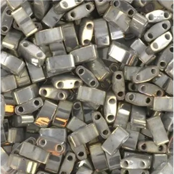 Korálek Miyuki Half Tila 5/2,4mm opaque luster smoke gray (HTL-1865)