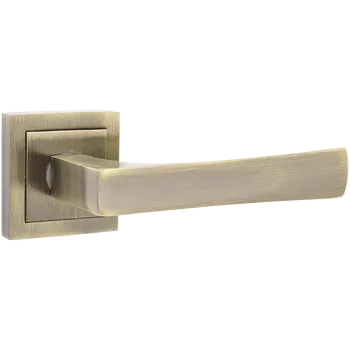 Dveřní kování Kuchinox Klika IWA hranatá rozeta - patina - (komplet 2 ks)