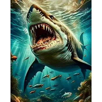 Diamantové malování Diamantové malování/Huacan - Žralok