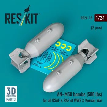 Plastikový model Reskit 1/24 AN-M58 bombs 500 lbs. (2 pcs.)