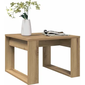 Konferenční stolek vidaXL Odkládací stolek 50 x 50 x 35 cm dřevotříska [808627] Barva: dub artisan