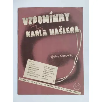 Vzpomínky na Karla Hašlera - noty pro Akordeon a zpěv