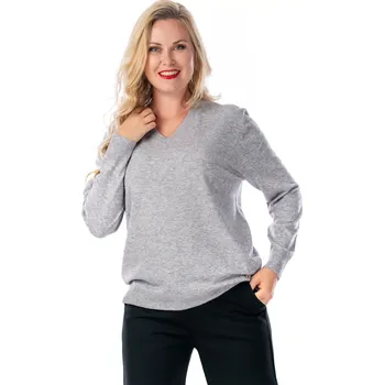 Dámský svetr Dámský svetřík IRINA Světle šedá 40/44