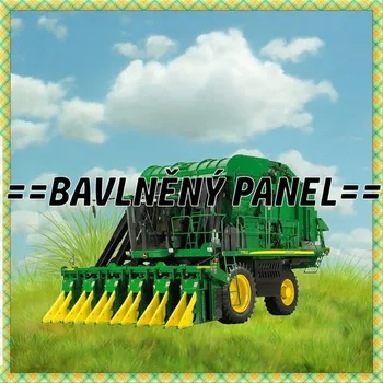 Panel bavlna - ZEMĚDĚLSKÉ STROJE-ZS02 Velikost: 15x15cm