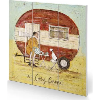 Obraz Dřevěný obraz Sam Toft - A Cosy Cuppa