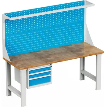 Dílenský stůl Enprag Dílenský montovaný pracovní stůl s nástavbou EN_1513_FP