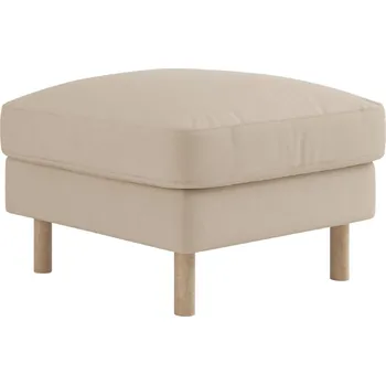 Taburet Micadoni Béžová sametová podnožka Eden 64 x 64 cm
