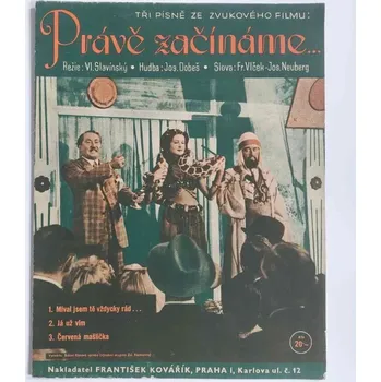 Právě začínáme - Tři písně ze zvukového filmu