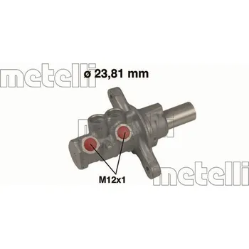 Brzdový systém Hlavní brzdový válec METELLI 05-0522