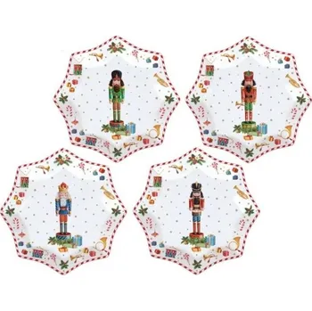 Talíř Easy Life Dezertní talíř 16 cm sada 4 kusy VINTAGE NUTCRACKER Easy Life
