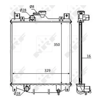 Chladič motoru Chladič, chlazení motoru NRF 59083