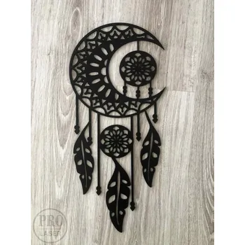 Lapač snů Dřevěný lapač snů měsíc a dvě slunce