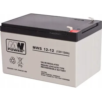 Trakční baterie MWS Power Akumulátor MWS 12-12 , 12V MWS 12-12